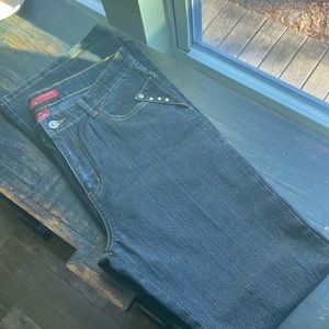 Embellished women’s blue jeans